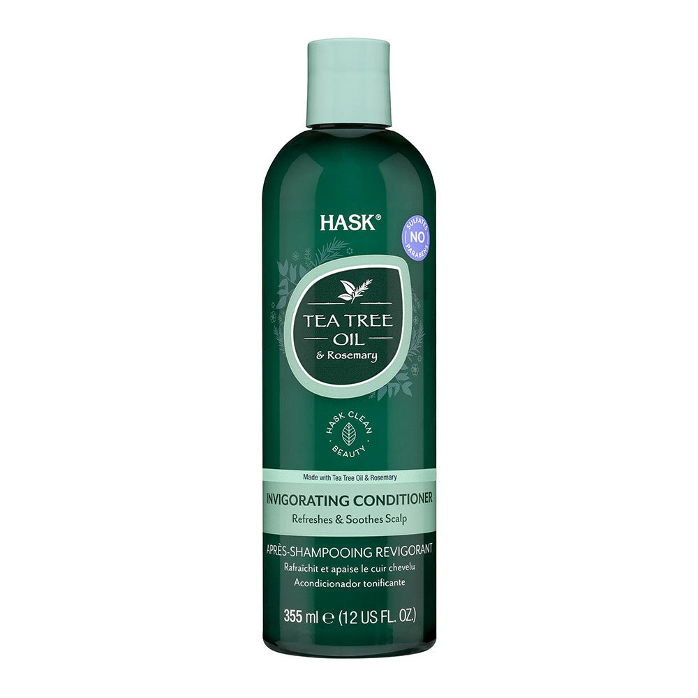 Hask Tea Tree Oil and Rosemary Scalp Care Conditioner, 12 Oz